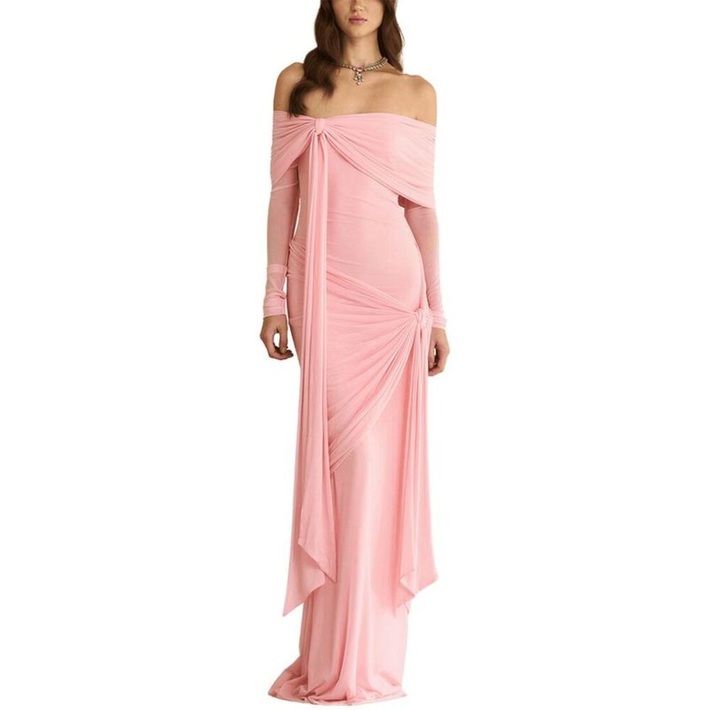 Dilireba Womens Off-The-Shoulder Maxi Dress